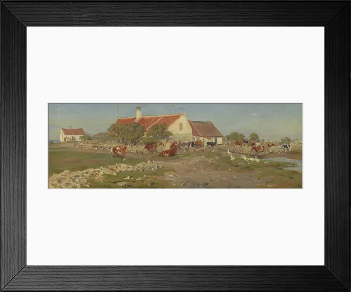 Framed Print : Innovation at Saltholm, probably 1885. Creator: Theodor Esbern Philipsen Framed Print : Innovation at Saltholm, probably 1885. Creator: Theodor Esbern Philipsen