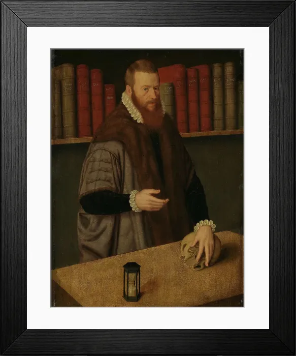 Framed Print : A Physician in his library, probably first half of 19th century. Creator: Unknown Framed Print : A Physician in his library, probably first half of 19th century. Creator: Unknown