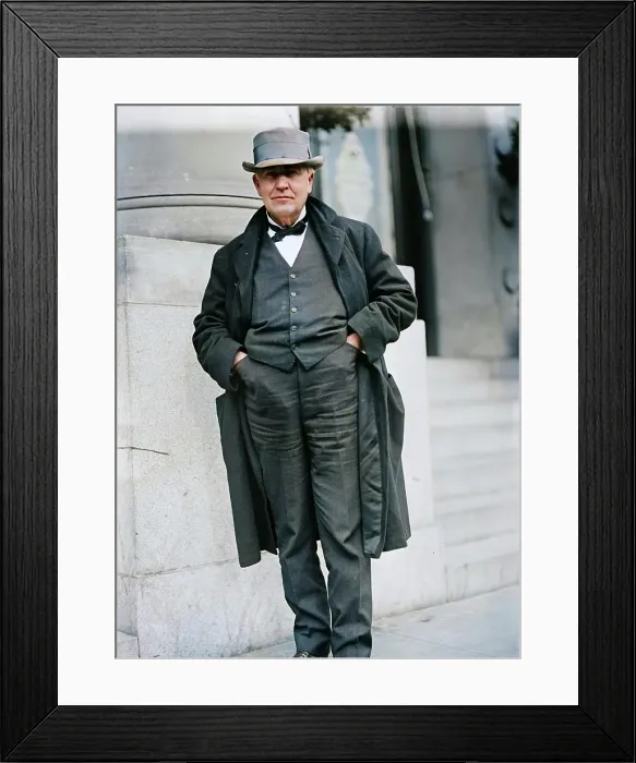 Framed Print : Thomas A. Edison, 1911. Creator: Harris & Ewing Framed Print : Thomas A. Edison, 1911. Creator: Harris & Ewing