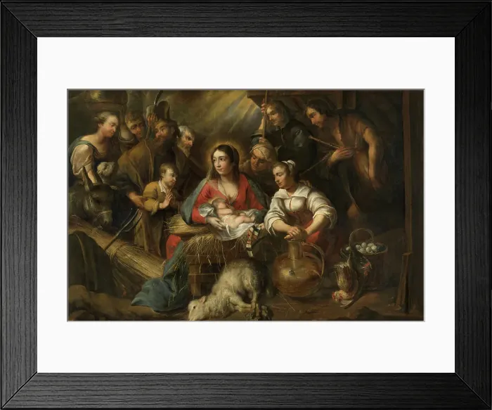 Framed Print : The Adoration of the Sheperds. Creator: Jan Cossiers Framed Print : The Adoration of the Sheperds. Creator: Jan Cossiers