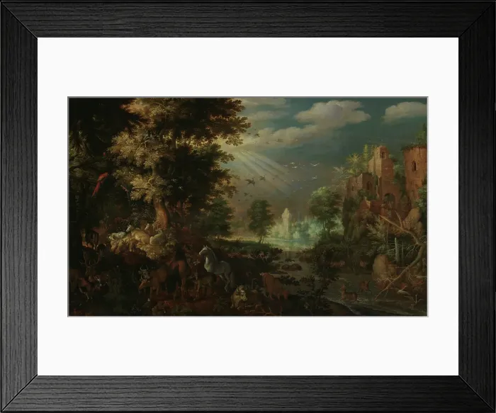 Framed Print : Landscape with Animals and Ruins, c1616. Creator: Roelandt Savery Framed Print : Landscape with Animals and Ruins, c1616. Creator: Roelandt Savery