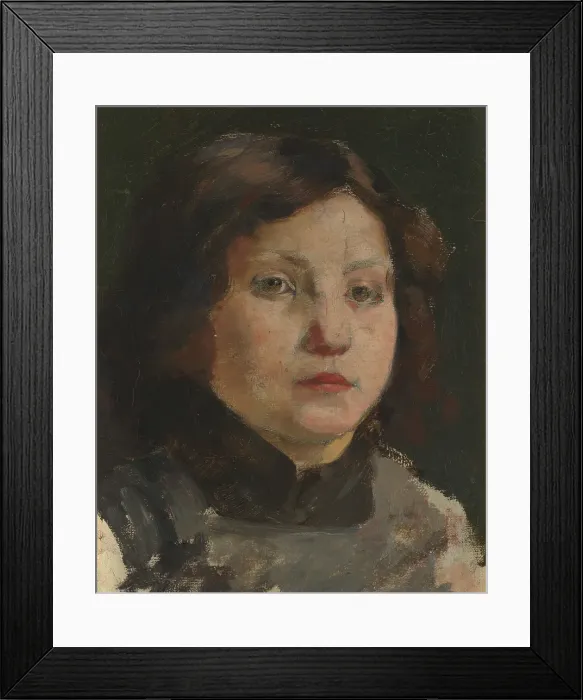 Framed Print : Portrait of a Child, 1895-1905. Creator: Emile Vloors Framed Print : Portrait of a Child, 1895-1905. Creator: Emile Vloors