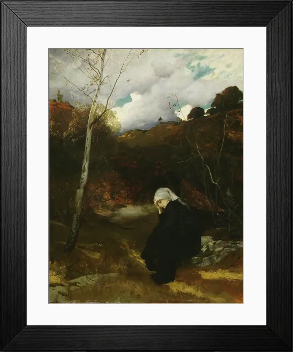 Framed Print : Andante. Autumn Evening, 1879. Creator: Eilif Peterssen