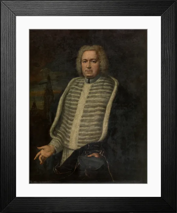 Framed Print : Portrait of a Canon, mid-17th century. Creator: Erasmus Quellinus Framed Print : Portrait of a Canon, mid-17th century. Creator: Erasmus Quellinus