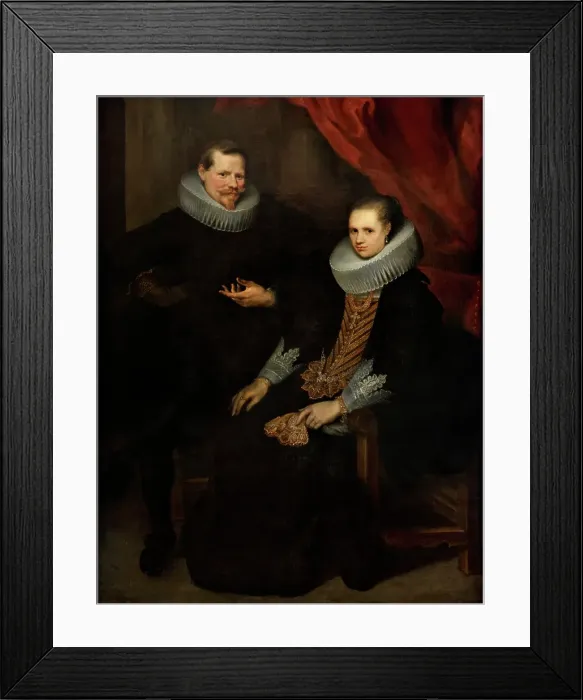 Framed Print : Portrait of Husband and Wife, after 1635. Creator: Cornelis de Vos Framed Print : Portrait of Husband and Wife, after 1635. Creator: Cornelis de Vos