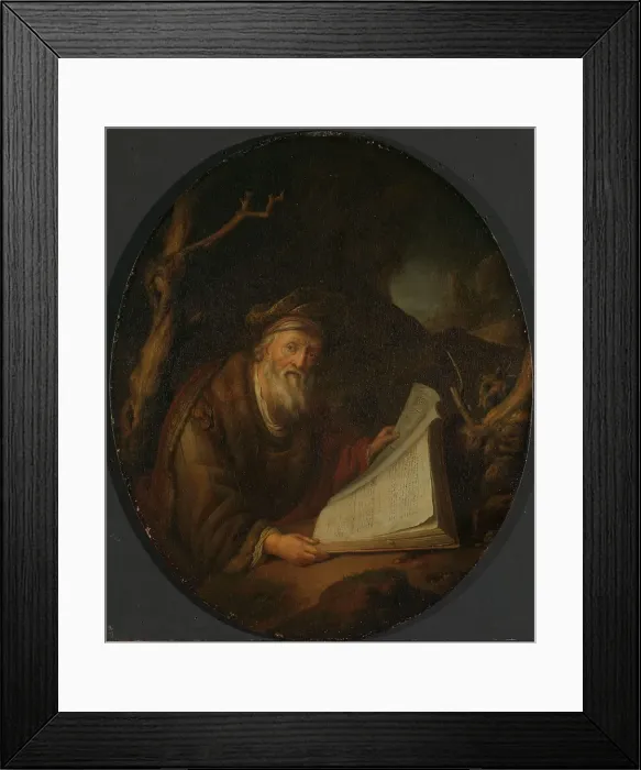 Framed Print : A Hermit, 17th century. Creator: Jan Adriaensz. van Staveren Framed Print : A Hermit, 17th century. Creator: Jan Adriaensz. van Staveren