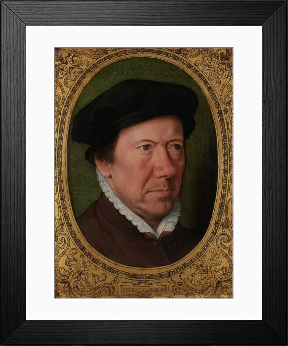 Framed Print : Self-Portrait, 1560. Creator: Pieter Claeissens Framed Print : Self-Portrait, 1560. Creator: Pieter Claeissens