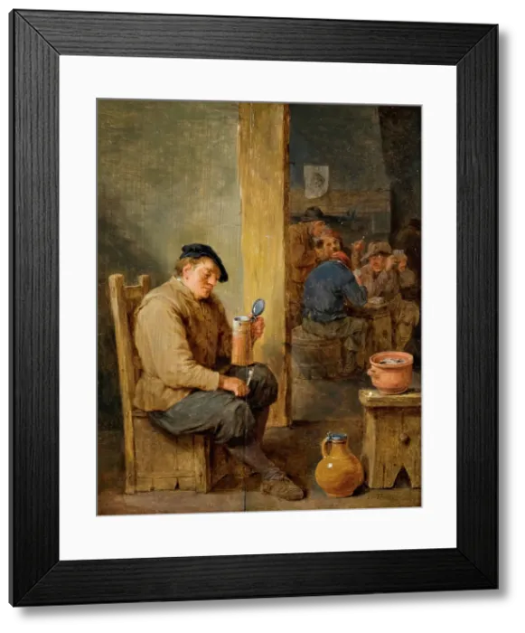 Framed Print : The Empty Mug, 1668. Creator: David Teniers II Framed Print : The Empty Mug, 1668. Creator: David Teniers II
