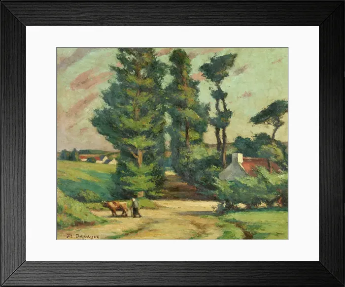 Framed Print : Britton Landscape, 1932. Creator: Flelix Denayer Framed Print : Britton Landscape, 1932. Creator: Flelix Denayer