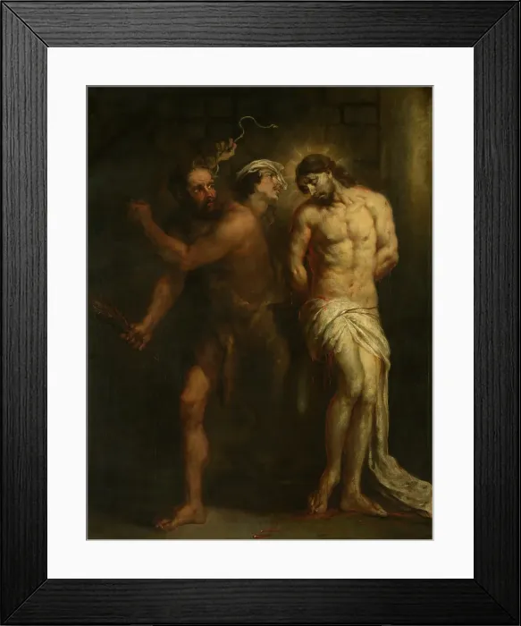 Framed Print : Flagellation. Creator: Jan Cossiers Framed Print : Flagellation. Creator: Jan Cossiers