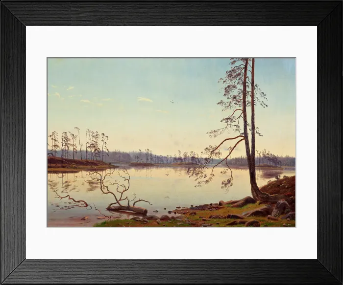 Framed Print : Summer morning, 1873. Creator: Harald Foss Framed Print : Summer morning, 1873. Creator: Harald Foss