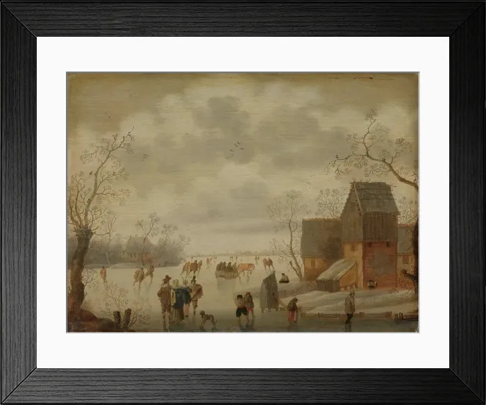 Framed Print : Winter landscape, 1st half of 17th century. Creator: Anthonie Verstralen Framed Print : Winter landscape, 1st half of 17th century. Creator: Anthonie Verstralen