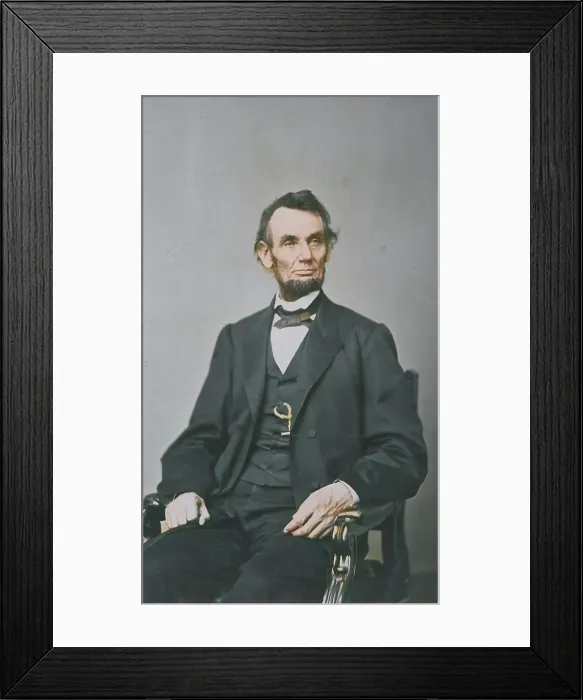 Framed Print : Abraham Lincoln, February 9, 1864. Creator: Anthony Berger Framed Print : Abraham Lincoln, February 9, 1864. Creator: Anthony Berger