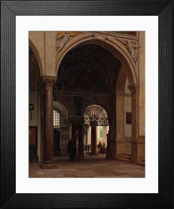 Framed Print : The interior of the church of Santa Maria Sopra Minerva in Rome, 1874. Creator: Heinrich Hansen Framed Print : The interior of the church of Santa Maria Sopra Minerva in Rome, 1874. Creator: Heinrich Hansen