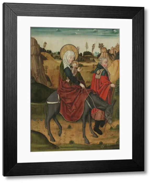 Framed Print : The Flight into Egypt, probably between 1450 and 1500. Creator: Unknown Framed Print : The Flight into Egypt, probably between 1450 and 1500. Creator: Unknown