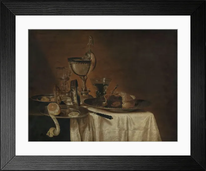 Framed Print : Breakfast Table, Mid 17th century. Creator: Maerten Boelema de Stomme Framed Print : Breakfast Table, Mid 17th century. Creator: Maerten Boelema de Stomme