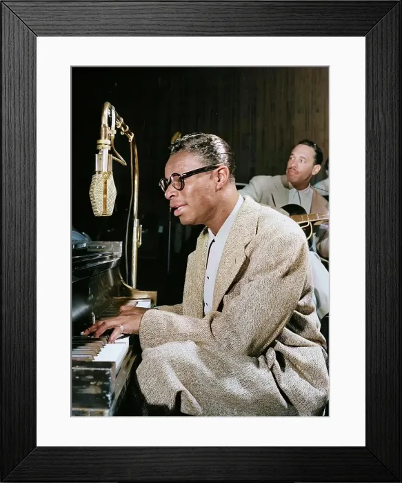 Framed Print : Portrait of Nat King Cole and Oscar Moore, New York, N.Y. ca. July 1946. Creator: William Paul Gottlieb Framed Print : Portrait of Nat King Cole and Oscar Moore, New York, N.Y. ca. July 1946. Creator: William Paul Gottlieb