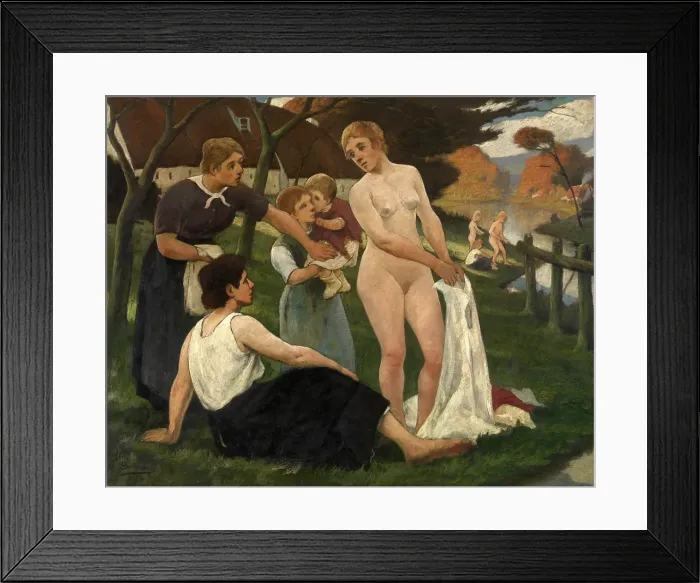 Framed Print : Oasis, 1905. Creator: Eugene Laermans Framed Print : Oasis, 1905. Creator: Eugene Laermans