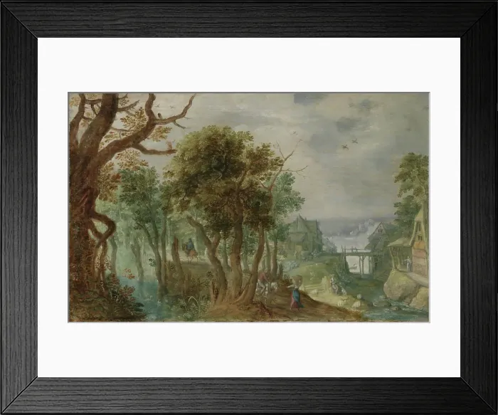 Framed Print : Landscape, 17th century. Creator: Anton Mirou Framed Print : Landscape, 17th century. Creator: Anton Mirou