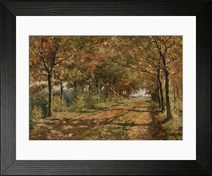 Framed Print : Sunny Lane, c1880-1910. Creator: Frans Simons Framed Print : Sunny Lane, c1880-1910. Creator: Frans Simons