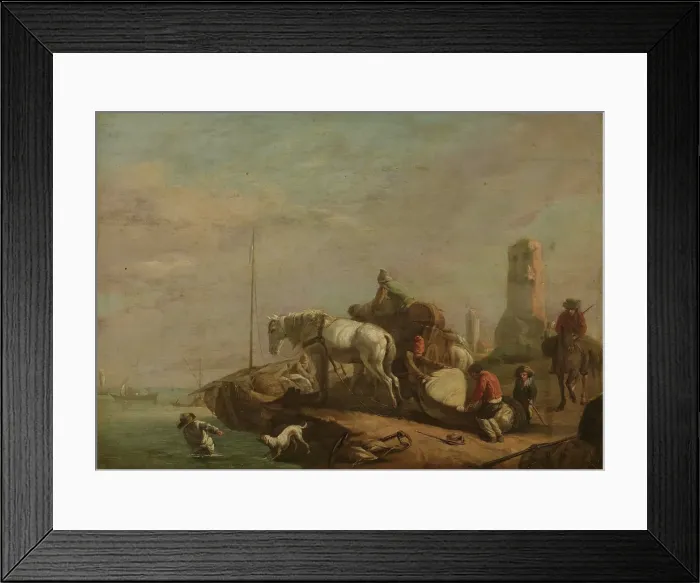Framed Print : The Wagon, probably 17th or 18th century. Creator: Unknown Framed Print : The Wagon, probably 17th or 18th century. Creator: Unknown