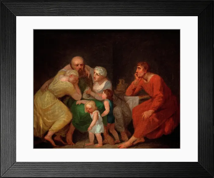 Framed Print : A farewell scene, n.d. c1770-1800. Creator: Nicolai Abraham Abildgaard Framed Print : A farewell scene, n.d. c1770-1800. Creator: Nicolai Abraham Abildgaard