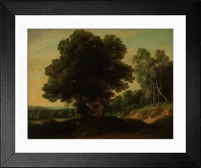 Framed Print : Sunken Road in a Wood, 17th century. Creator: Jacques d'Arthois Framed Print : Sunken Road in a Wood, 17th century. Creator: Jacques d'Arthois