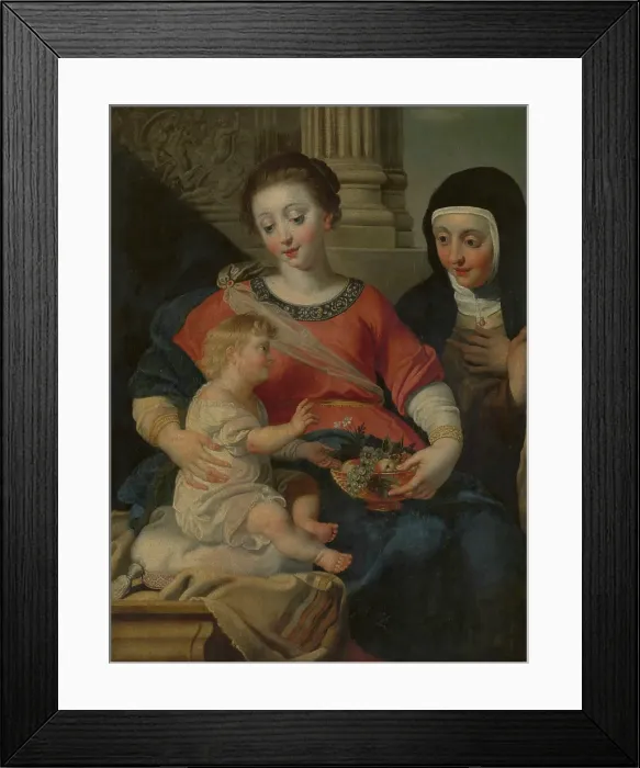 Framed Print : Saint Clare of Assisi Adoring Jesus. Creator: Gerard Seghers Framed Print : Saint Clare of Assisi Adoring Jesus. Creator: Gerard Seghers