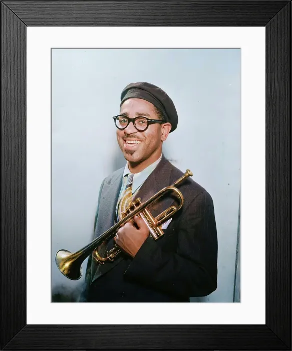 Framed Print : Portrait of Dizzy Gillespie, New York, N.Y. ca. May 1947. Creator: William Paul Gottlieb Framed Print : Portrait of Dizzy Gillespie, New York, N.Y. ca. May 1947. Creator: William Paul Gottlieb