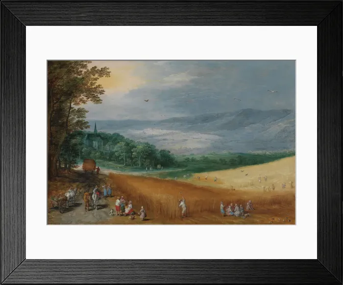 Framed Print : Summer, probably 1620s. Creators: Jan Brueghel the Elder, Joos de Momper, the younger Framed Print : Summer, probably 1620s. Creators: Jan Brueghel the Elder, Joos de Momper, the younger