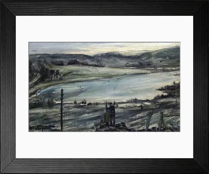 Framed Print : From the Lake ostensjo, 1915. Creator: Per Axel Kielland Framed Print : From the Lake ostensjo, 1915. Creator: Per Axel Kielland