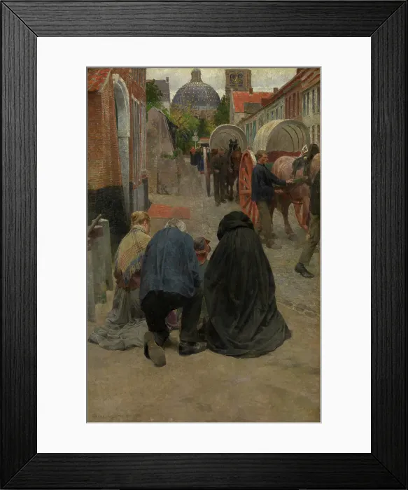 Framed Print : Arrival of the Procession, 1903-1905. Creator: Frans van Leemputten Framed Print : Arrival of the Procession, 1903-1905. Creator: Frans van Leemputten