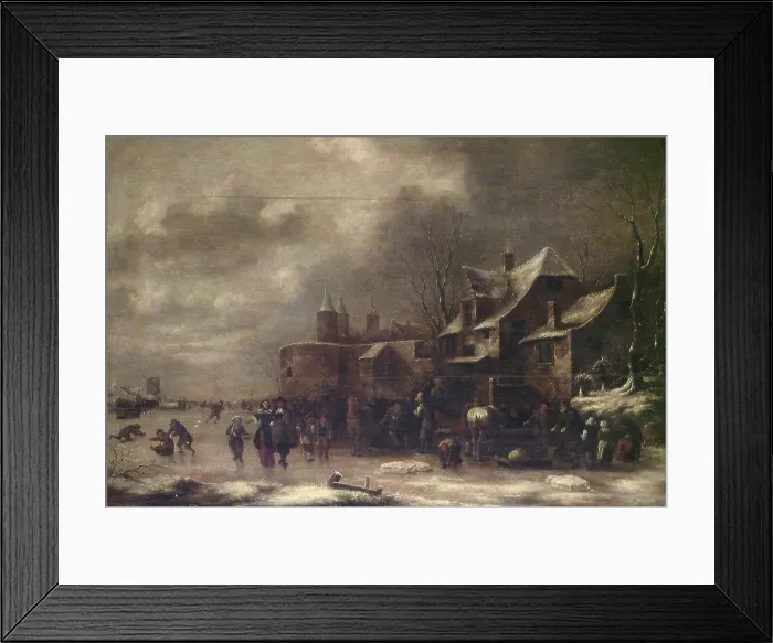 Framed Print : Winter landscape, probably between 1650 and 1676. Creators: Klaes Molenaer, Jan Miense Molenaer Framed Print : Winter landscape, probably between 1650 and 1676. Creators: Klaes Molenaer, Jan Miense Molenaer