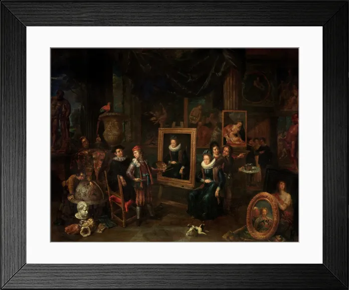 Framed Print : The Painters Studio, 1700-1710. Creator: Gerard Thomas Framed Print : The Painters Studio, 1700-1710. Creator: Gerard Thomas
