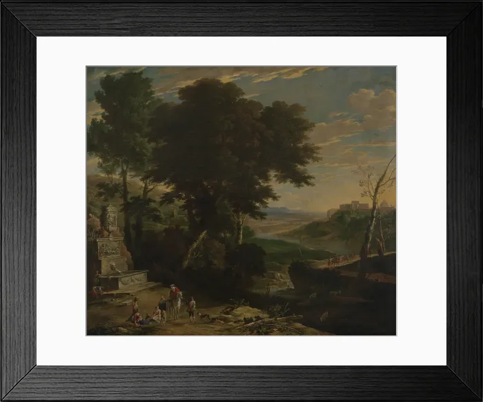 Framed Print : The Fortune-Teller, 1667. Creator: Gaspar de Witte Framed Print : The Fortune-Teller, 1667. Creator: Gaspar de Witte