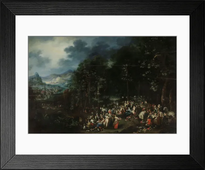 Framed Print : John the Baptist Preaching, Beginning of 18th century. Creator: Johannes Jacob Hartmann Framed Print : John the Baptist Preaching, Beginning of 18th century. Creator: Johannes Jacob Hartmann