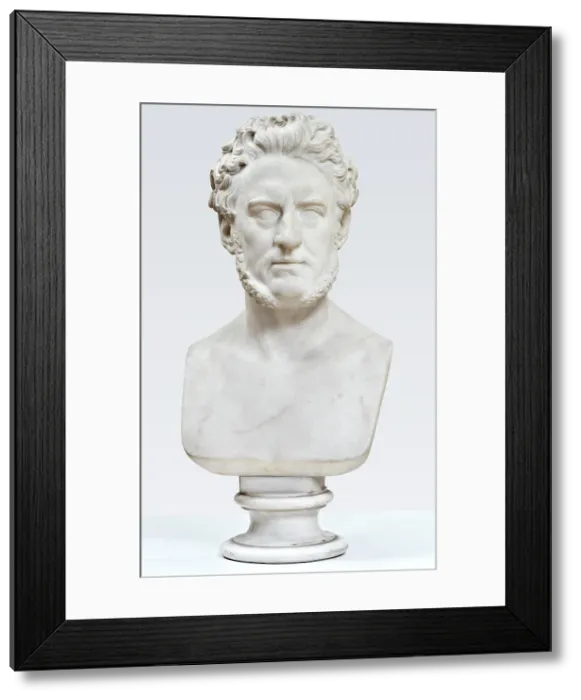 Framed Print : Bust of the merchant and politician Alfred Hage, February 15, 1856. Creator: Herman Wilhelm Bissen Framed Print : Bust of the merchant and politician Alfred Hage, February 15, 1856. Creator: Herman Wilhelm Bissen