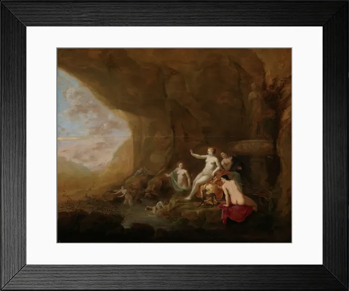 Framed Print : Diana and Actaeon, 1644. Creator: Abraham van Cuylenborch Framed Print : Diana and Actaeon, 1644. Creator: Abraham van Cuylenborch