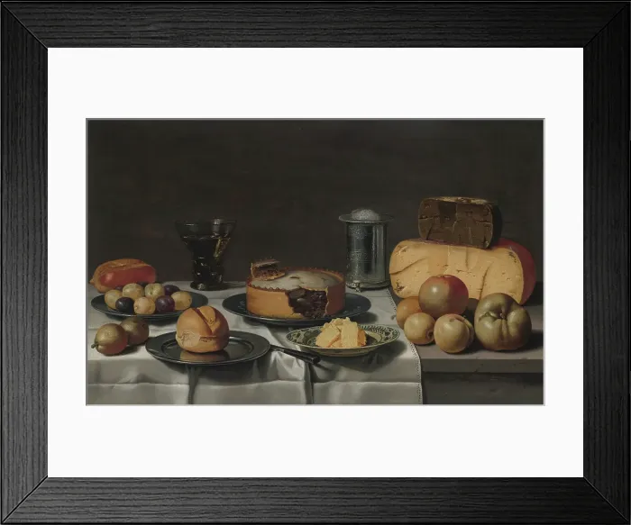 Framed Print : A Dutch Breakfast, c1610-1650. Creator: Floris van Schooten