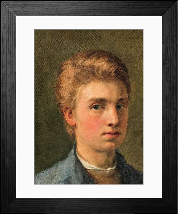 Framed Print : Self-portrait, 1863. Creator: Holger Roed Framed Print : Self-portrait, 1863. Creator: Holger Roed