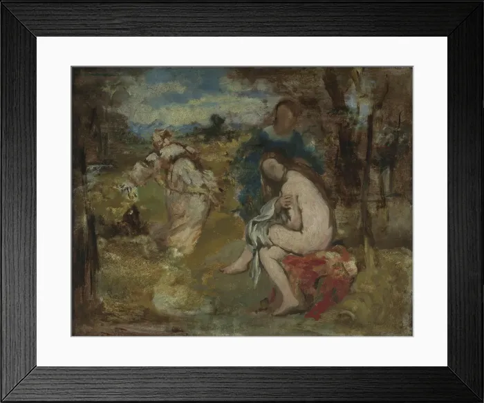 Framed Print : Surprised nymph, c1861. Creator: Edouard Manet Framed Print : Surprised nymph, c1861. Creator: Edouard Manet
