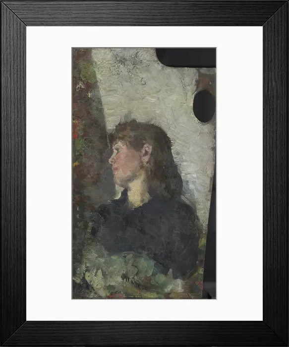 Framed Print : Portrait of the Painter Oda Krohg, c1885. Creator: Christian Krohg Framed Print : Portrait of the Painter Oda Krohg, c1885. Creator: Christian Krohg