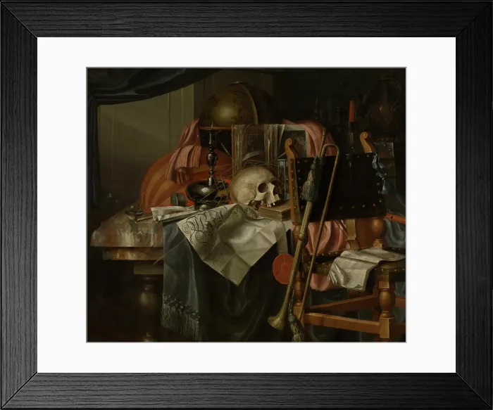 Framed Print : Vanitas, c1764. Creator: Franciscus Gysbrechts Framed Print : Vanitas, c1764. Creator: Franciscus Gysbrechts
