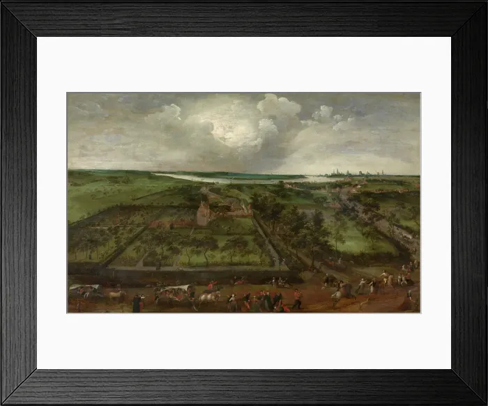 Framed Print : Kiel near Antwerp, 1579. Creator: Jacob Grimer Framed Print : Kiel near Antwerp, 1579. Creator: Jacob Grimer