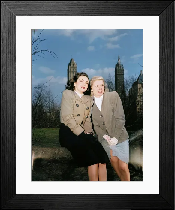 Framed Print : Portrait of Doris Day and Kitty Kallen, Central Park, New York, N.Y. ca. Apr. 1947. Creator: William Paul Gottlieb Framed Print : Portrait of Doris Day and Kitty Kallen, Central Park, New York, N.Y. ca. Apr. 1947. Creator: William Paul Gottlieb