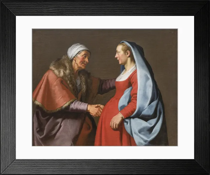 Framed Print : The Visitation (Luke 1:39-42), c1629-1633. Creator: Lambert Jacobsz Framed Print : The Visitation (Luke 1:39-42), c1629-1633. Creator: Lambert Jacobsz