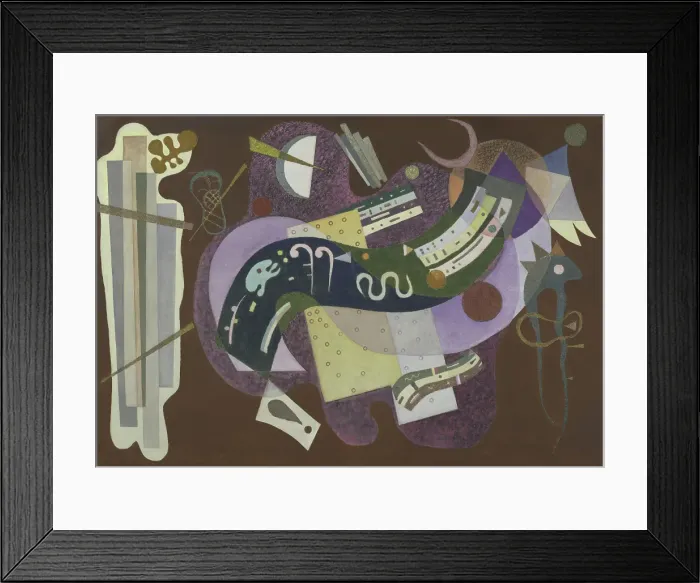 Framed Print : Rigid and Curved, 1935. Creator: Vassily Kandinsky Framed Print : Rigid and Curved, 1935. Creator: Vassily Kandinsky