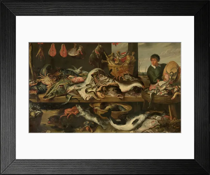 Framed Print : At the Fishmonger's, 1620-1630. Creator: Frans Snyders Framed Print : At the Fishmonger's, 1620-1630. Creator: Frans Snyders
