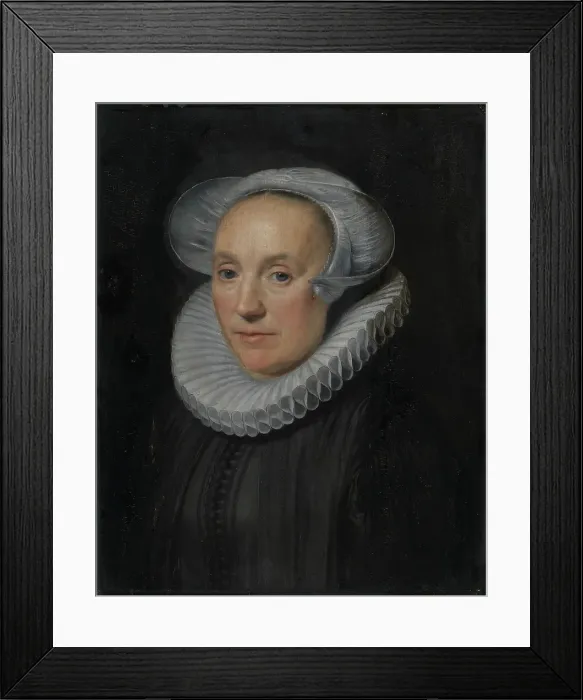 Framed Print : Portrait of a Lady, probably between 1610 and 1620. Creator: Michiel van Mierevelt Framed Print : Portrait of a Lady, probably between 1610 and 1620. Creator: Michiel van Mierevelt