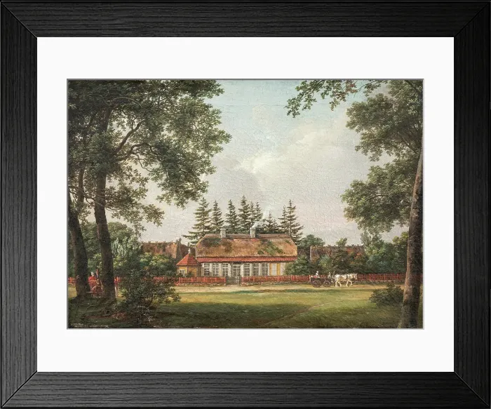 Framed Print : Skovlyst'. A forester's house, Hillerod, 1812-1813. Creator: Johan Christian Dahl